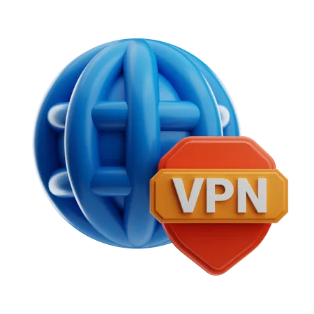 Proteção vpn  3D Icon