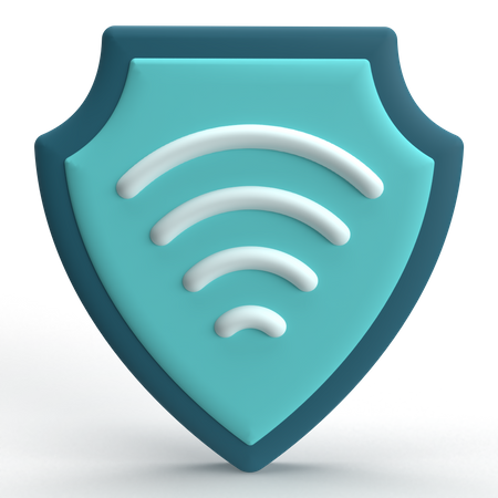 Proteção wi-fi  3D Icon