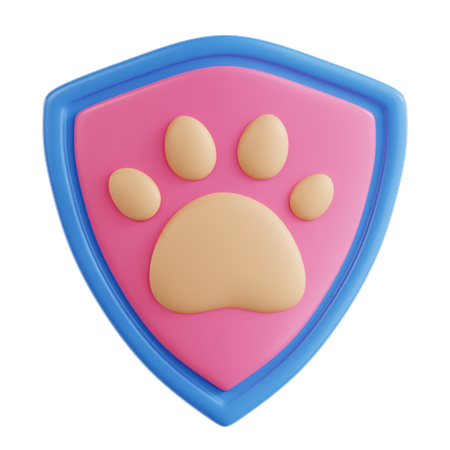 Protección animal  3D Icon