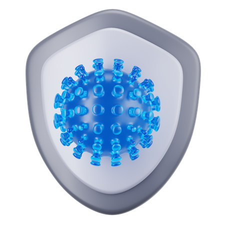 Protección contra el virus  3D Icon