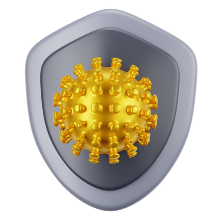 Protección contra el virus  3D Icon