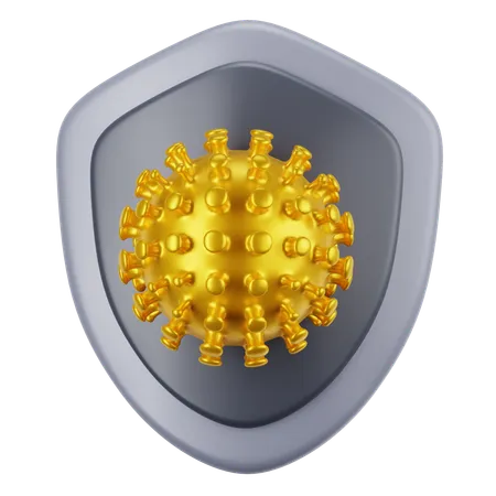 Protección contra el virus  3D Icon