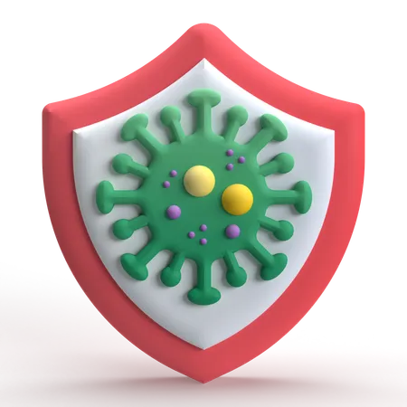 Protección contra el virus  3D Icon