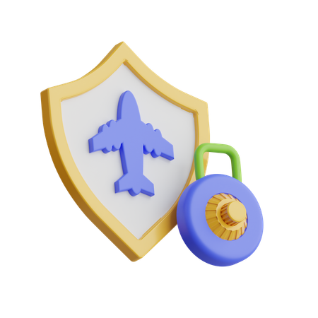 Protección del avión  3D Icon