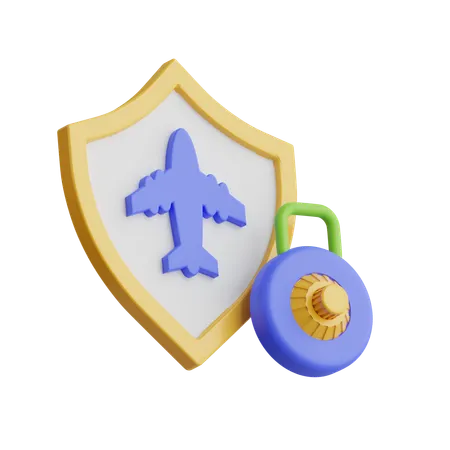 Protección del avión  3D Icon