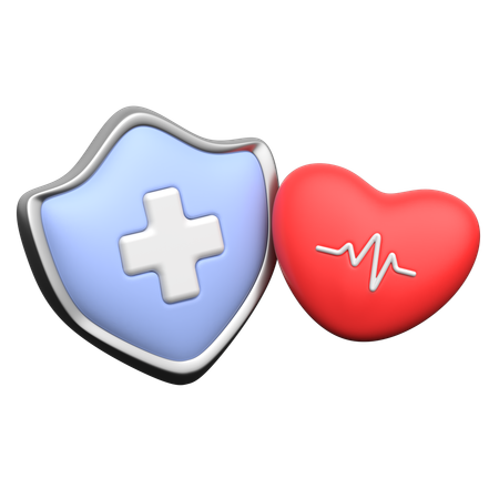 Protección contra enfermedades cardíacas  3D Icon
