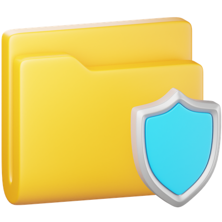 Protección de archivos  3D Icon