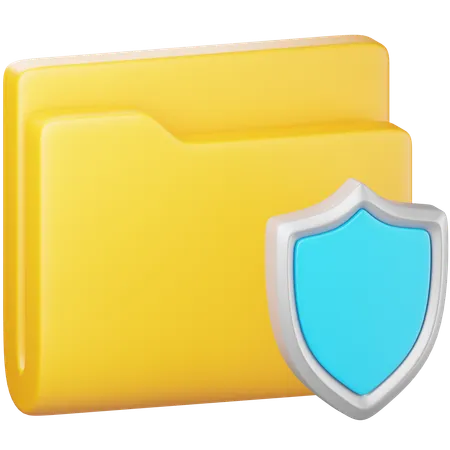 Protección de archivos  3D Icon