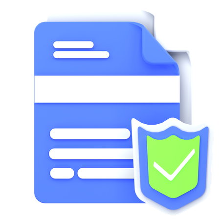 Protección de archivos  3D Icon