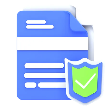 Protección de archivos  3D Icon