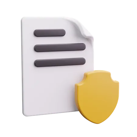 Protección de archivos  3D Icon