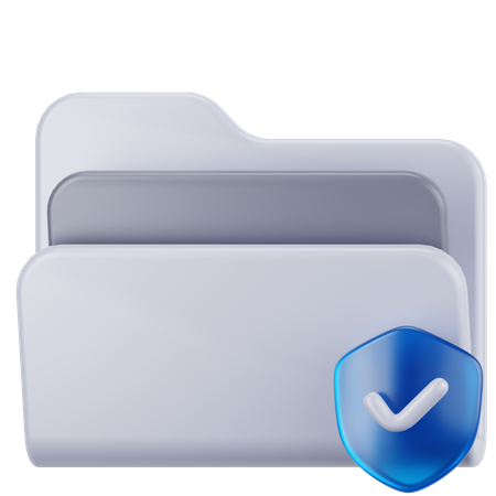 Protección de archivos  3D Icon