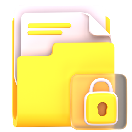 Protección de archivos  3D Icon