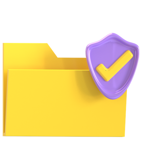 Protección de archivos  3D Icon