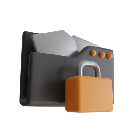 Protección de archivos  3D Icon