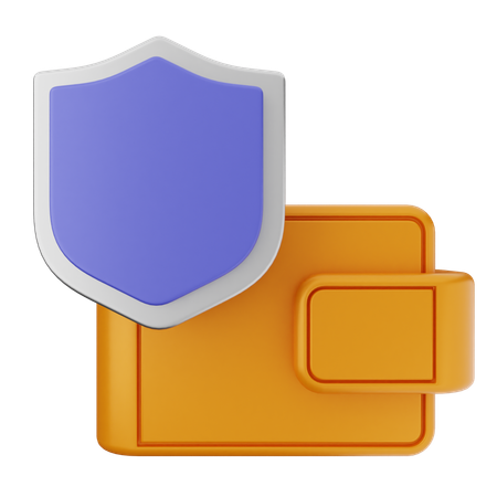 Protección de billetera  3D Icon