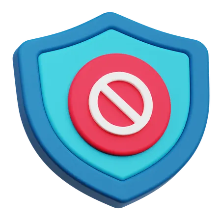 Protección de bloque  3D Icon