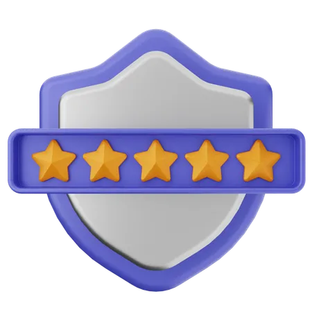 Protección del escudo de clasificación  3D Icon