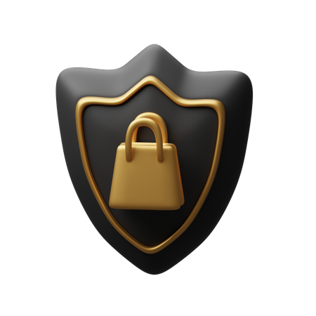 Protección de compras  3D Icon