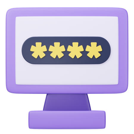 Protección de contraseña  3D Icon