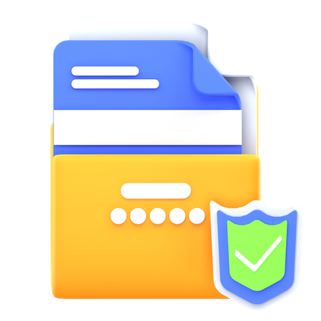 Protección de Datos  3D Icon