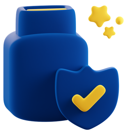 Protección de datos USB  3D Icon
