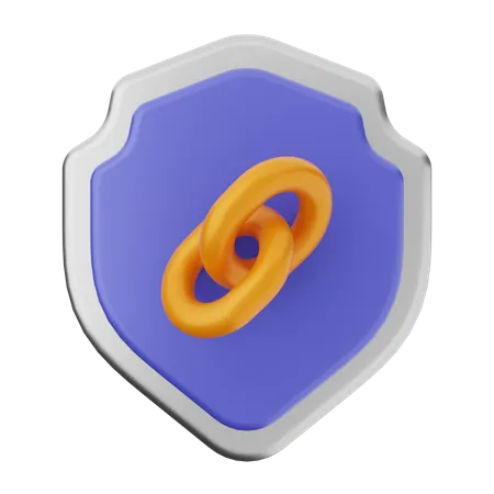 Protección de escudo de enlace  3D Icon