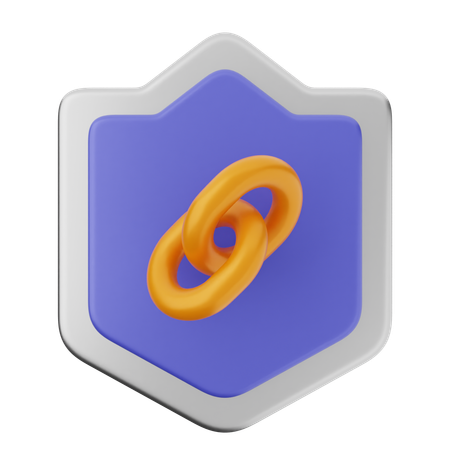 Protección de escudo de enlace  3D Icon