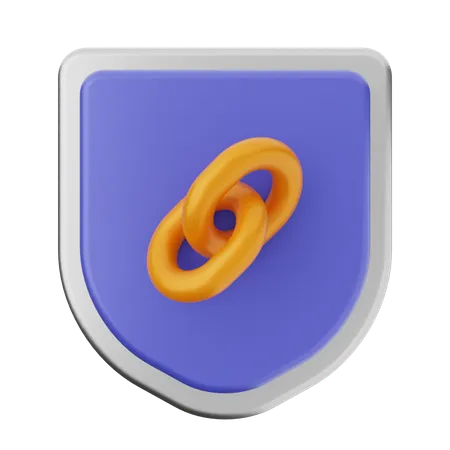 Protección de escudo de enlace  3D Icon