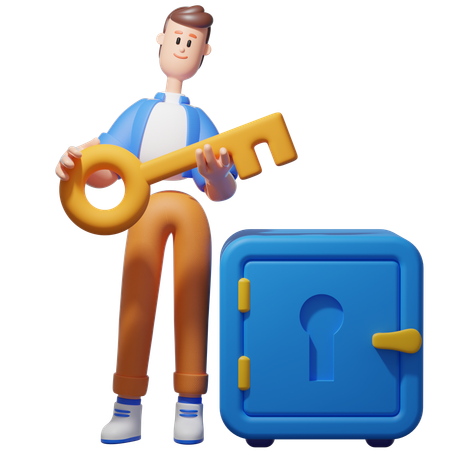 Protección de la caja de seguridad  3D Icon