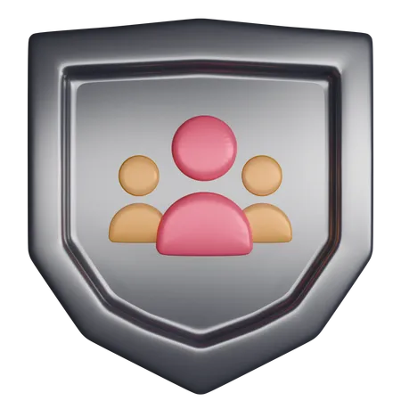 Protección de personas  3D Icon