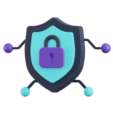 Protección de red  3D Icon
