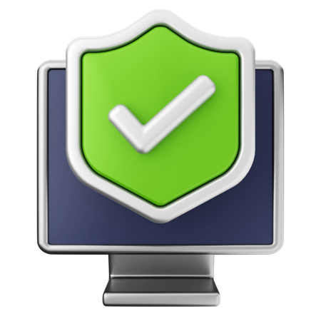 Protección de seguridad de la PC  3D Icon