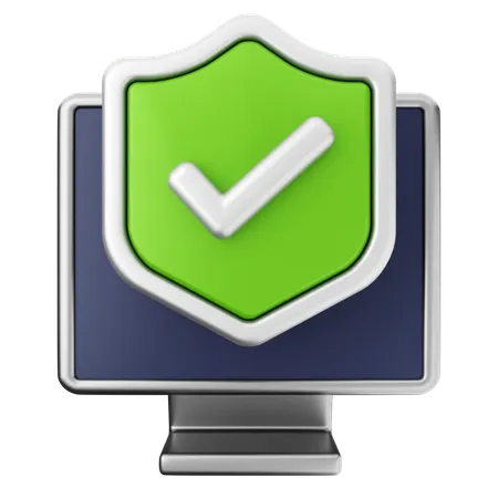 Protección de seguridad de la PC  3D Icon