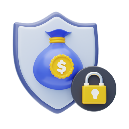 Protección del dinero  3D Icon