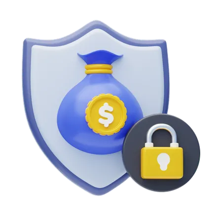 Protección del dinero  3D Icon