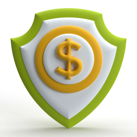 Protección del dinero  3D Icon