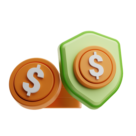 Protección del dinero  3D Icon