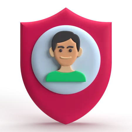 Protección del usuario  3D Icon