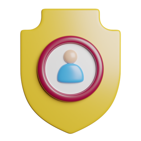 Protección del usuario  3D Icon