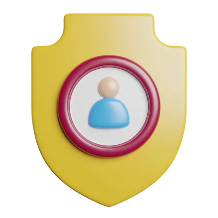 Protección del usuario  3D Icon