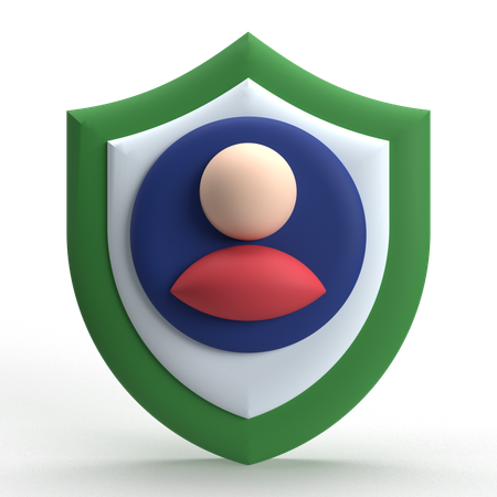 Protección del usuario  3D Icon