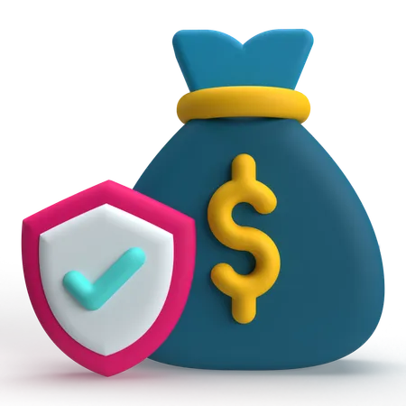 Protección del dinero  3D Icon