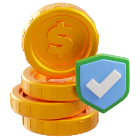 Protección del dinero  3D Icon