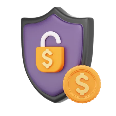 Protección del dinero  3D Icon