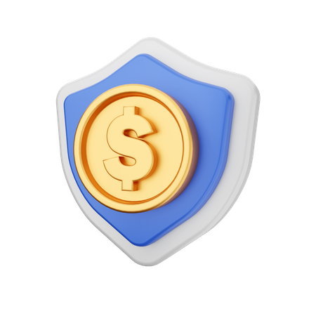 Protección del dinero  3D Icon