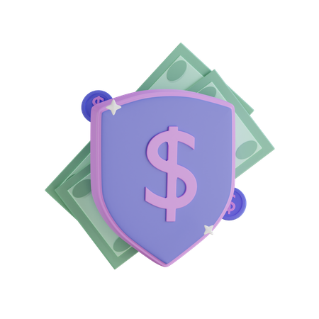 Protección del dinero  3D Icon