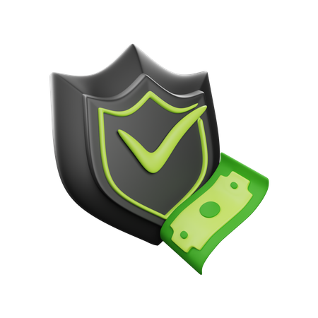 Protección del dinero  3D Icon