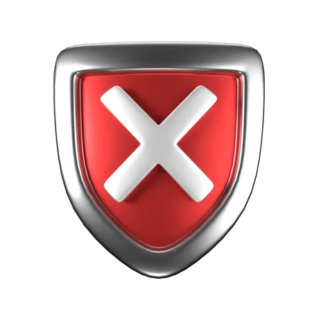 Escudo de protección apagado  3D Icon