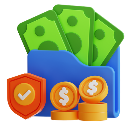 Protección financiera  3D Icon